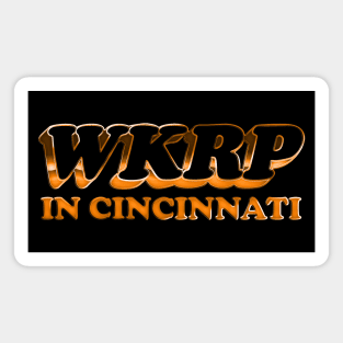 WKRP In Cincinnati /// Retro Gold Style Design Magnet